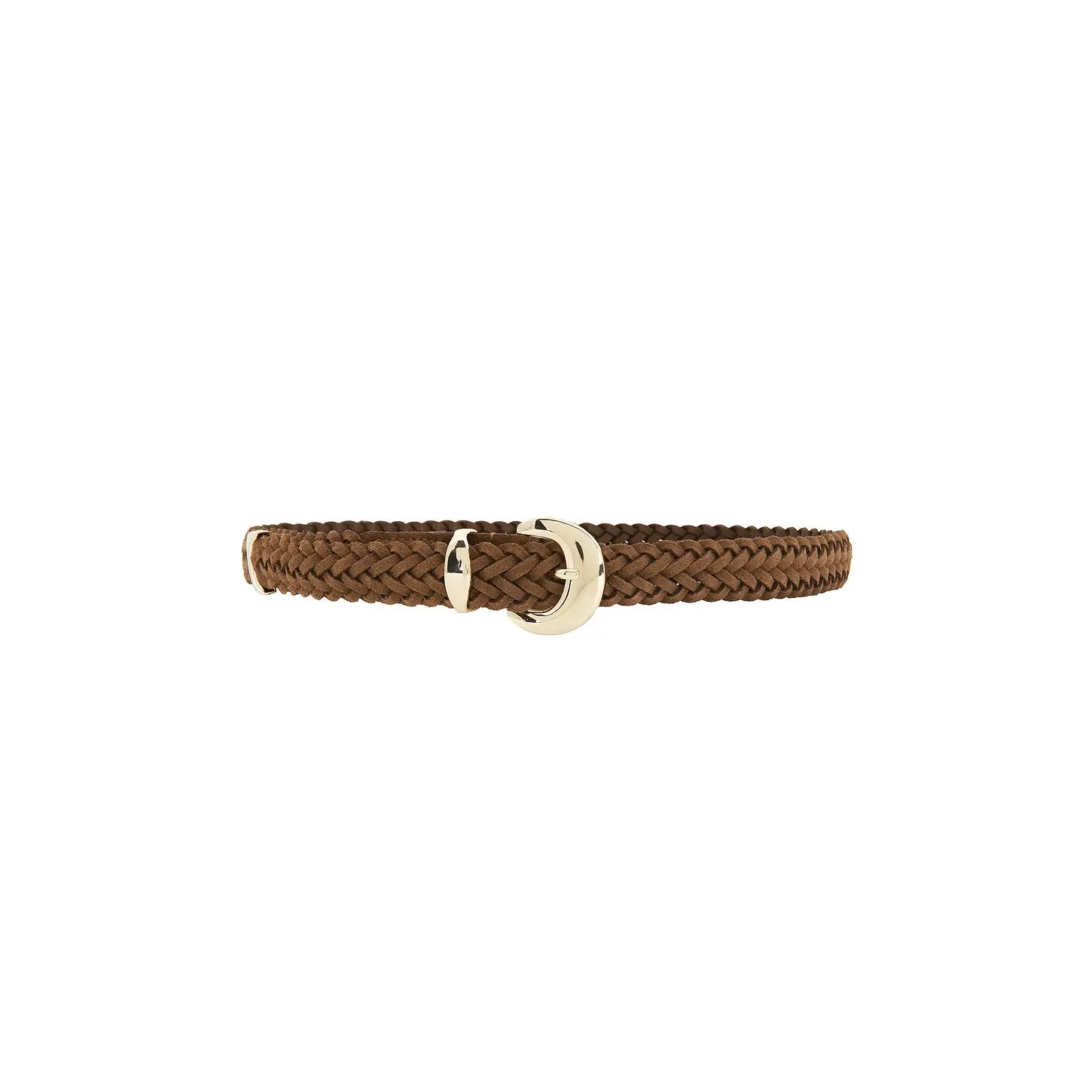 Madewell Lg Lucie Belt in Aged Cognac Suede