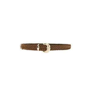 Madewell Lg Lucie Belt in Aged Cognac Suede
