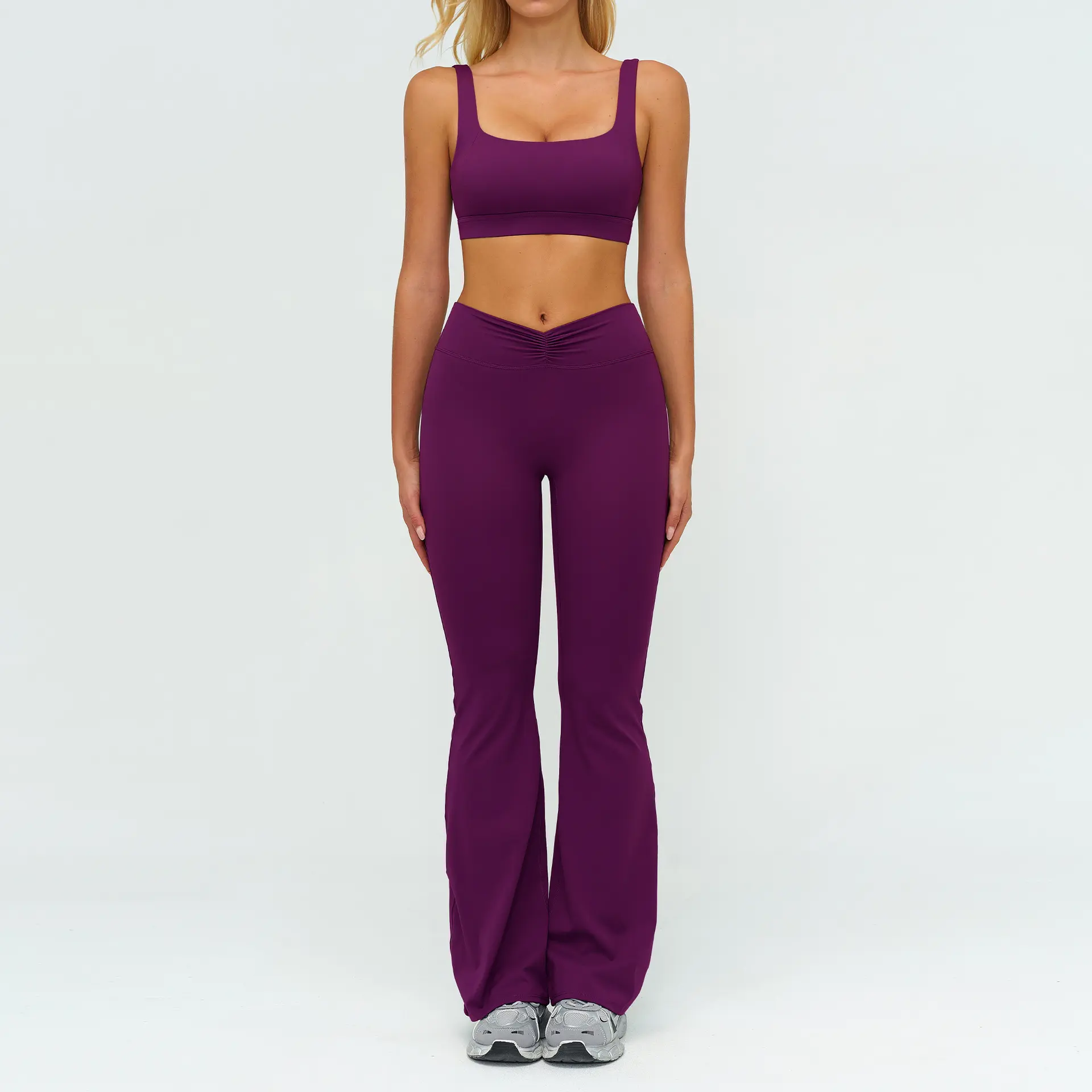 9313 2 bra+9313 2 bell bottom pants   Ju