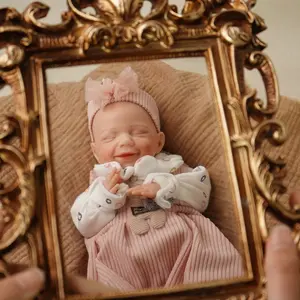 FunCuddle NO.XW05 Doll12.2 inch baby girl doll，silicone doll，Reborn doll，Washable material，Can be cleaned with water，Realistic appearance，Suitable for companionship and role-playing toy dolls