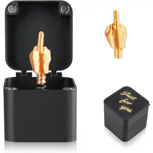 Middle Finger Prank Box - Pop Up Box Spoof Gift with 1 Replacement for Office & Home Decor