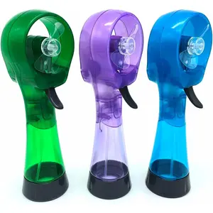 Water Misting Fan Portable Handheld  Fans  Operated for Outdoor Cooling- Set of 3 (Green//Sky Blue)