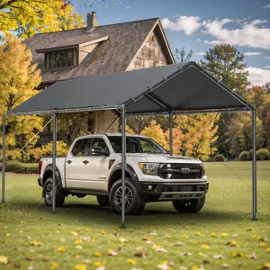 Gaptainer Carport 10x20ft Heavy Duty Car Canopy,Portable Garage Shelter with Steel Frame,Car Port Storage Shed with All-Season Trap for Car Boat Truck Boat Party