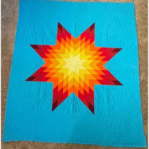 Vintage Star Quilt Blue