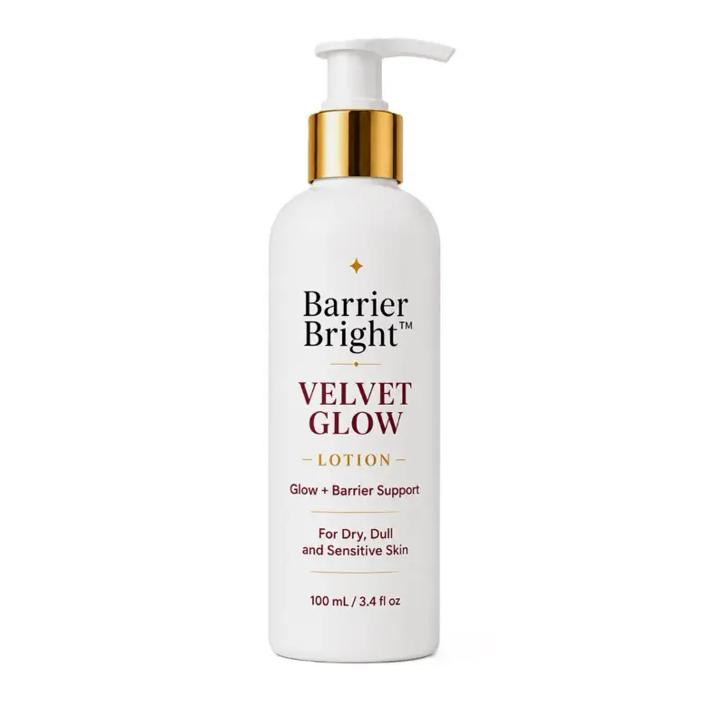 Barrier Bright Velvet Glow Face & Body Lotion Lightweight Moisturizing Daily Hydrate radiant