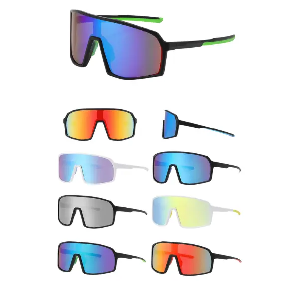 California Sunglasses Style 1003 Shield Sunglasses for Men & Woman Sport Sunglasses with Colorful Lenses Unisex High Performance Prizm Lenses HDO Optics Peace of Mind Guarantee