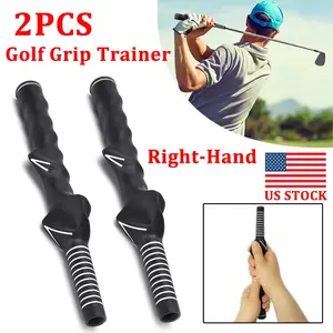 SJPACK 2PCS Durable Right Hand Golf Swing Training Grip Aid Standard Teaching Trainer for Enhanced Performance US Stock