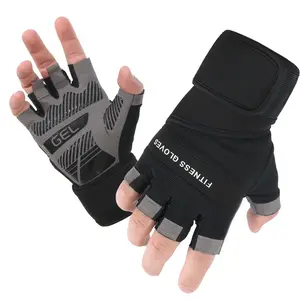 New Arrival Half Finger Gym Gloves for Men Women, Non-Slip GEL Padded Fitness Gloves with Wrist Support for Weightlifting, Cycli