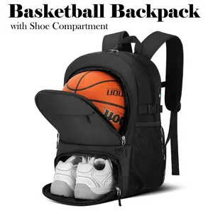 Caddie backpack，Basketball Backpack - Large Sports Equipment Bag with Ball Holder & Shoe Compartment, Sport Bags for Basketball, Soccer, Volleyball, Gym, School and Travel.