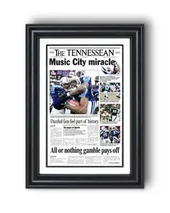 2000 Tennessee Titans 'Music City Miracle'  Newspaper.