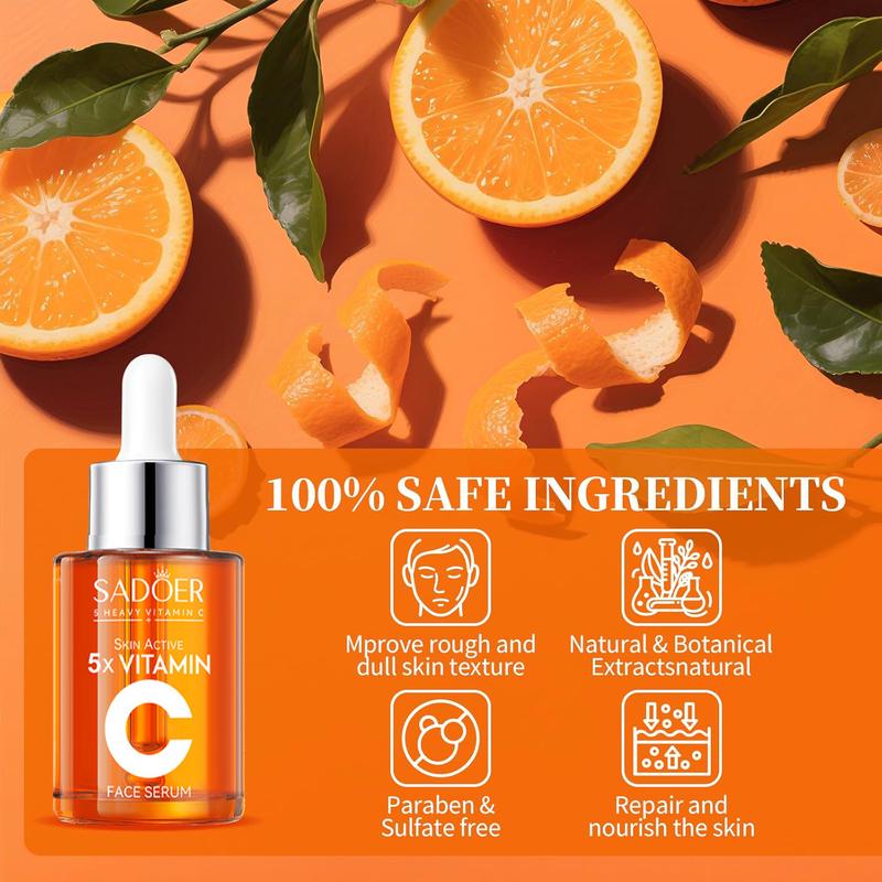 【BUY 2 GET 1 FREE】Vitamin C Face Serum 30MLHydrating Essence with Hyaluronic Acid & Centellafor Dull Skin Uneven Tone Fine Lines Pores Dry SkinMoisturizing Toner