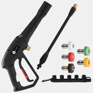 High Pressure Washer Replacement Spray Lance with Jet Wand and 5 Spray Nozzle Tips Compatible Ryobi, and PowerStroke Electric Power Washers