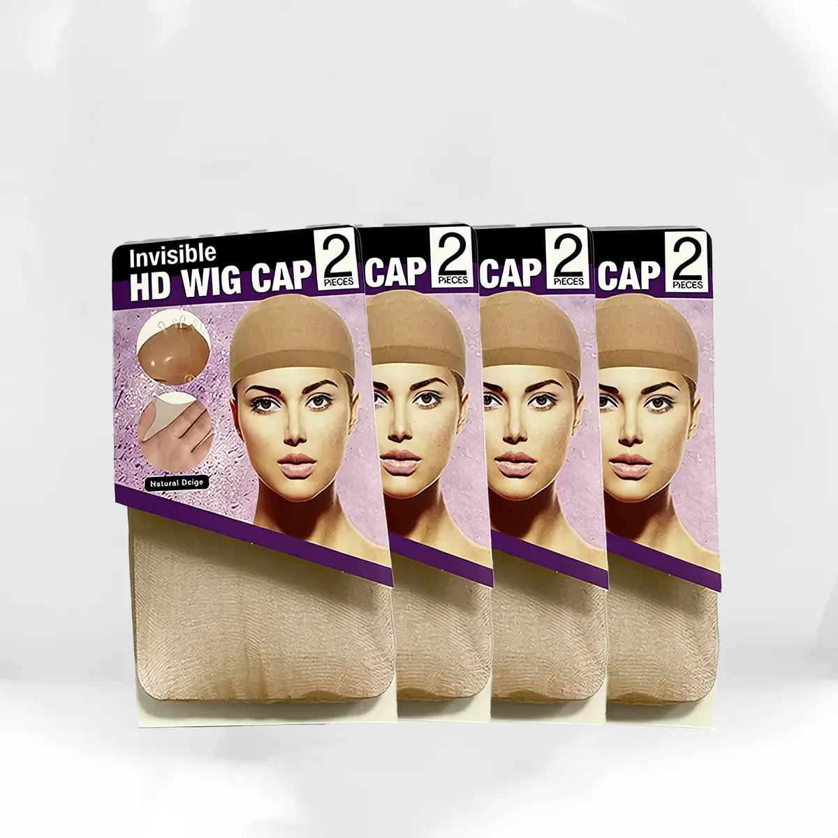 Natural Beige Elastic Wig Cap for Women Ultra StretchMaterial Thin Stocking Fabric One Size Fits All