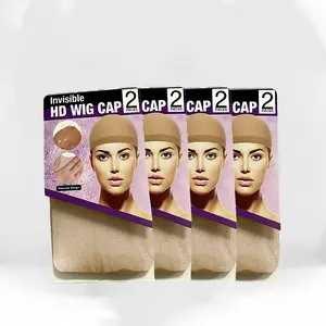 Natural Beige Elastic Wig Cap for Women Ultra StretchMaterial Thin Stocking Fabric One Size Fits All