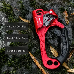 Hand Ascender for 8-14MM Rope, Left/Right Hand Option, Outdoor Climbing Equipment for Mountaineering and Tree Arborist Use