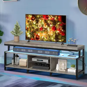 Yitahome LED TV Stand with Power Outlet for 70/65/60" Entertainment Center Media Console for Living Room
