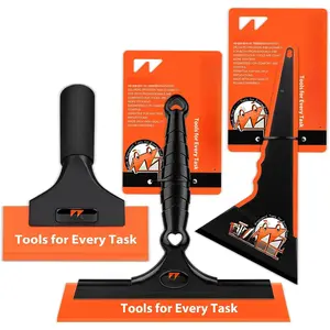 Window Tint Tools Kit, 3-Step Professional Window Tint  Set for Windshield & Rear Glass Tinting,  for  Window Film Installation,  Water Removal and Bubble-Free Finish