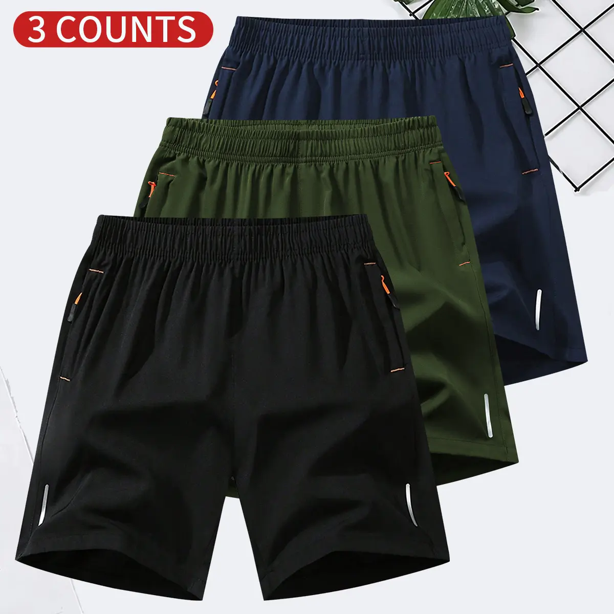 108 - Black + Green + Navy Blue