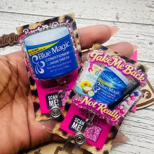 Take Me Back Nostalgia Hospital ID Healthcare Worker Lab Nurse Xray Pharmacy Reg  Glitter Acrylic Badge Clip Nurse Badge Reel