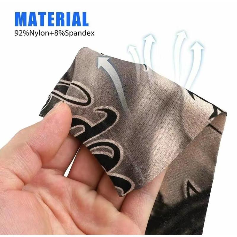 Cooling Tattoo Art Arm Sleeves Set of 6 UV Sun Protection for Sports Outdoor Activities Versatile Stylish Protection