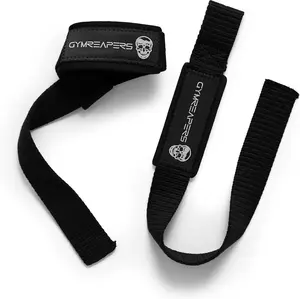 Gymreapers Padded Lifting Wrist Straps – Neoprene for Weightlifting, Strength Training & Deadlifts