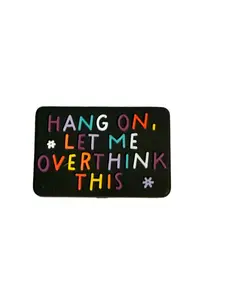 F/Q65 (1)PC 1.2" Hang on, Let me overthink this Focal Bead for DIY Keychains, Wristlets, Cup Charms, Car Charms ETC