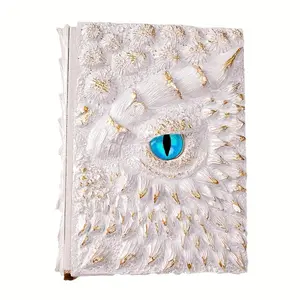 3D Dragon Eye Embossed Journal,Resin Engraving Notebook,Dnd notebook for Dragon Lovers ,Blank Paper,Hardcover Travel Notepad for Writing,Sketchbook,Hardcover Drawing Sketchbook,Collection,Gift,Decoration A4 and A5 Size