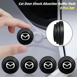 8-Piece Car Door Shock Absorber Pads, Silicone Door Edge Protection Bumper Pad, Suitable for All Mazda Models, Car Decoration Accessories, Car Door Protector