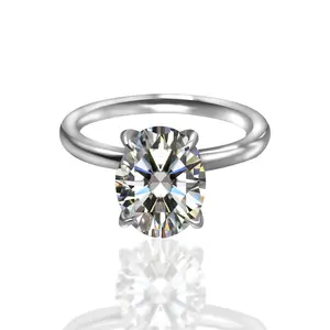 【#X25】(Rita) 925 Sterling Silver Synthetic Moissanite ring
