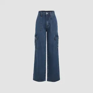 Cider [size XXS Petite-XL Petite] Petite Solid Cargo Jeans