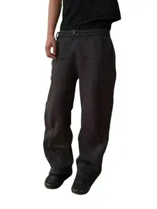 Men's Wide Leg Sweatpants Vintage Drawstring Baggy Pants Y2k Streetwear