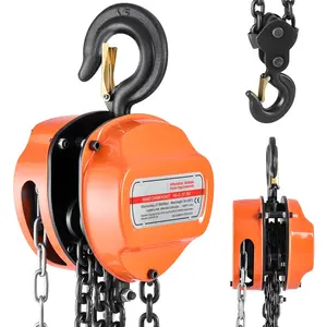 High Capacity Hand Chain Hoist With 6600 Lbs Load Rating, 10-Foot Lift Height, Manual Chain Block With G80 Chain, Industrial Grade Lifting Equipment For Workshop And Garage, Durable Steel Construction, Safe Portable Hoist Solution