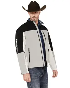 Hooey Men's Color Block Southwestern Print Softshell Jacket - Hj092ch