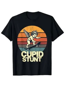 The Latest Men's Pure Cotton T-shirt From Cupid in 2025 Comfortable High Quality. It Is Suitable for Beach Travel Parties