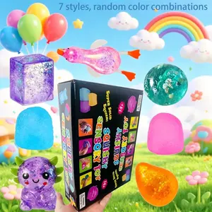 7pcs/set Sensory Stress Relief Toy Blind Box, Novel Style, Compact and Exquisite, Soft Touch, Slow Rebound Squeeze Toys, Perfect for Party and Gathering Gifts