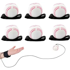 6/12/24 PCS Wrist Return Ball  a String 2.36 Rebound Return  Balls with Elastic Strap Baseball Soccer Tennis Practice Party Favors, Wrist Exercise and Fun Play for  & Adults