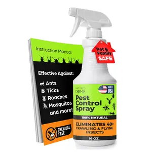Nature's Dome 16oz Eco-Friendly Bug Spray – Fast-Acting Ant, Roach & Spider Control with Natural Oils – Kid & Pet Safe, Indoor & Outdoor!