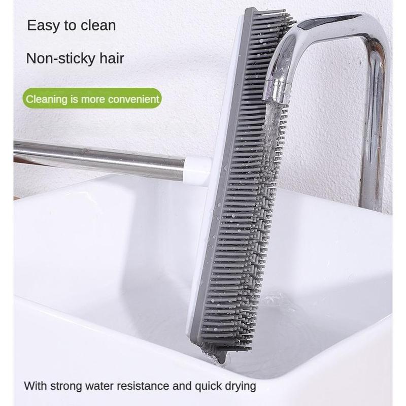 Pet Hair Removal Broom with 47.2in Adjustable Handle & Rubber Squeegee for Dog Cat Hair Removal on Couch Hardwood Floors TikTokShop Deal