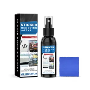Car Sticker Remover Adhesive Cleaner Glue Residue Remover Automotive Vinyl Decal Cleaner Car Glass Paint Surface Cleaning Solution Easy Use