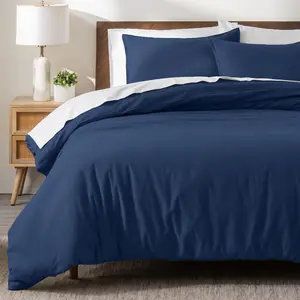 Bare Home Cotton Flannel Duvet Cover and Sham Set, Bedding Comforter Set