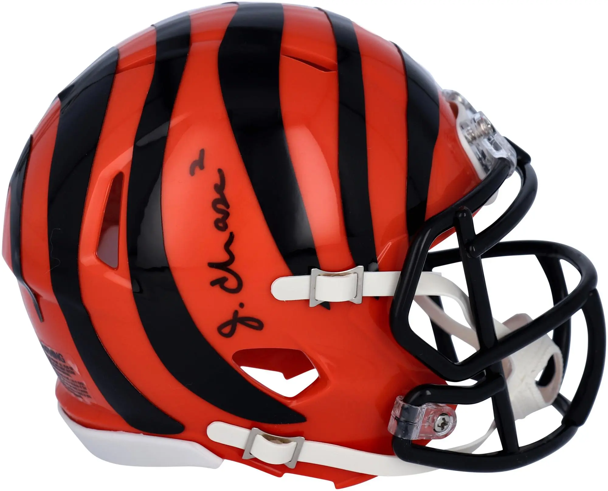 Ja'Marr Chase Cincinnati Bengals Autographed Riddell Speed Mini Helmet - Fanatics Authentic Certified