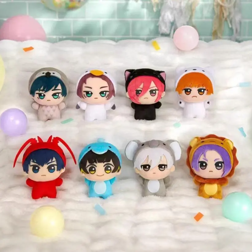 ​​Blue Lock ​​Animal​​ NuiNui Plush Doll Set (Nagi Seishiro, Bachira Meguru) with Costume Change Feature​ Keychain Pendant