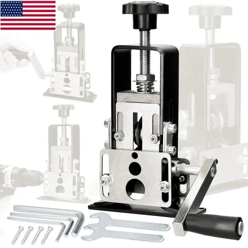 Manual Wire Stripping Kit - 2-in-1 Labor-Saving Hand Crank & Drill Powered Durable Manual Wire Stripping Machine, Clean Peeling Cost-Effective Tool for High-Efficiency Scrap Cable Recycling