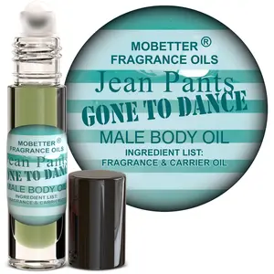 MOBETTER FRAGRANCE OILS Jean Pants Gone To Dance Male Body Oil 1/3 oz roll on Glass Bottle