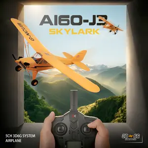 WLtoys XK A160 RC Airplane, 650mm Wingspan 5CH Brushless Fixed Wing Plane, 3D/6G Mode & 6-Axis Gyro, 2.4GHz RTF EPP Foam Glider for Adults Beginners