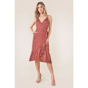 Pretty Woman Polka Dot Wrap Dress