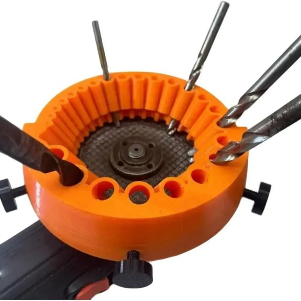 Drill Bit Sharpener, Power Drill Bit Grinding Attachment, Giant Blade Angle Grinding Tools for Grinding Drill Bits, 2 to 13mm Drill Bits for Grinding