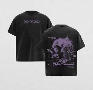 Spiritbox Band Tee Washed -- Vintage Acid Wash Heavy Cotton Oversize Unisex Metalcore Progressive Metal Rock Band T-Shirt, Hoodie & Sweatshirt, Retro Y2K Dark Alternative Music Streetwear Graphic Top, Concert Tour Merch Gift for Fans