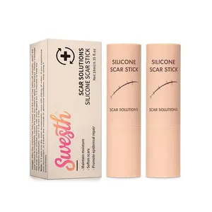 Silicone Scar Stick, 60% Silicone Scar Solutions for Face and Body, Gentle on All Skin Types Easy-to-Use Stick Design, Manual Massage Applicator for Face and Body
