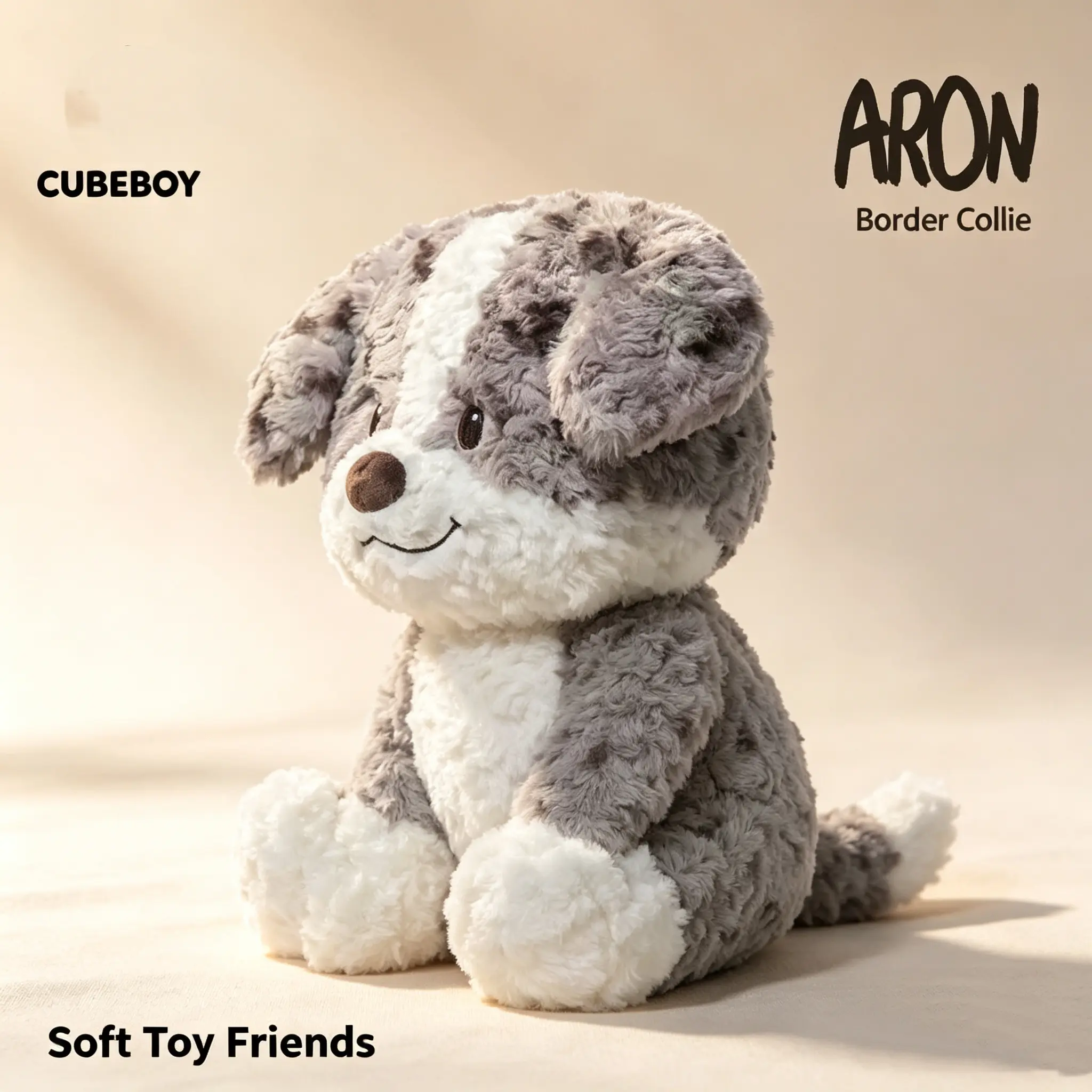 Meteorite border collie Plush Toy Cute Dog Doll Sleeping Pillow Doll Girl Gift Doll